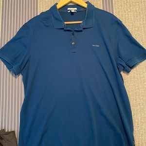 Two Calvin Klein Liquid Touch Polos Size XL